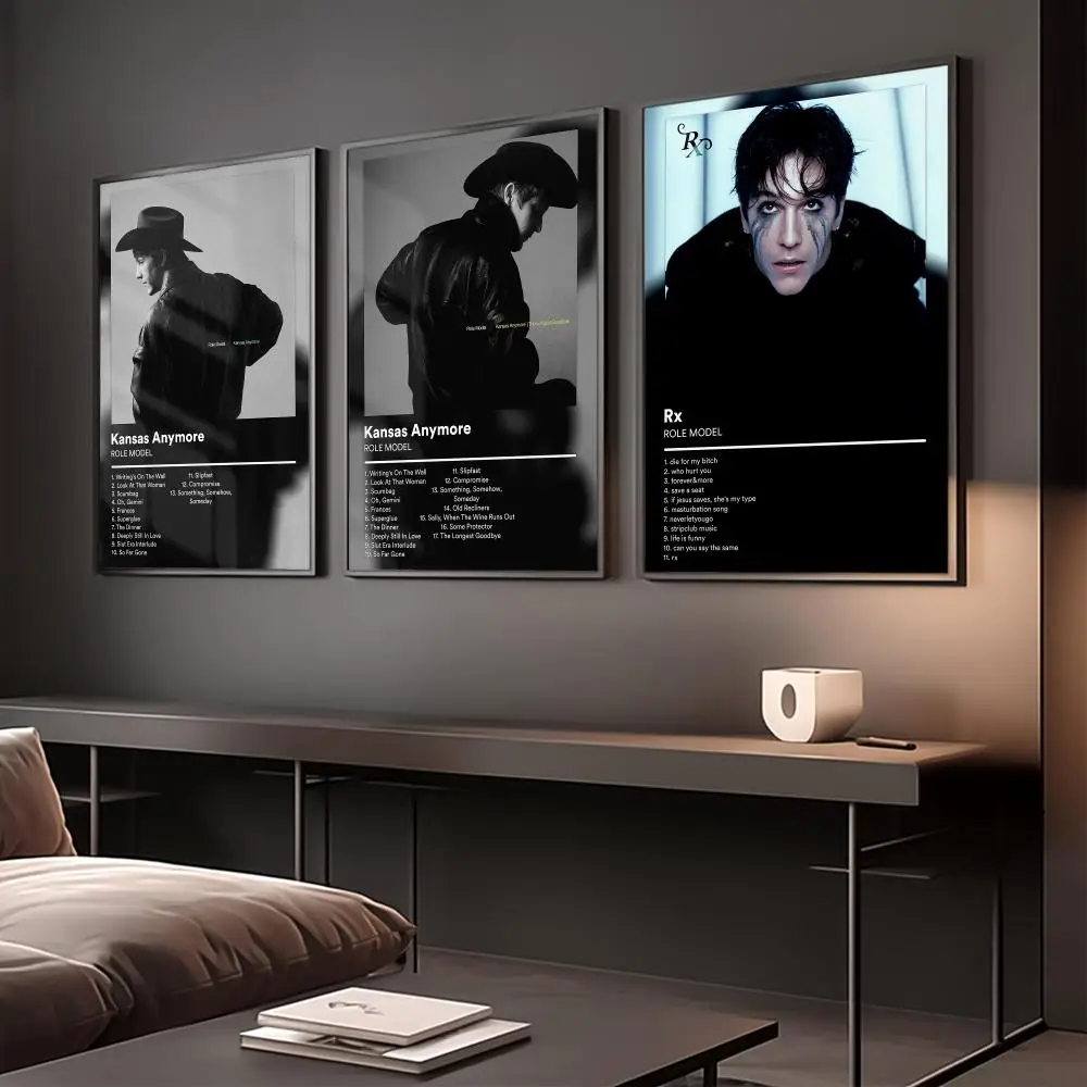 Indie Pop R-ROLE MODEL Poster Modern Minimalist Wall Art Prints Poster Home Decor Interior Bedroom Living Room