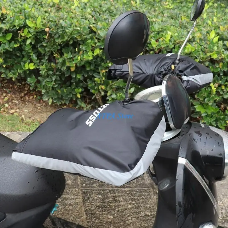 

U13C 2pcs Handlebar Mittens Cold Weather Mountain Bike BicyclesBar Warmer Cover Muffs