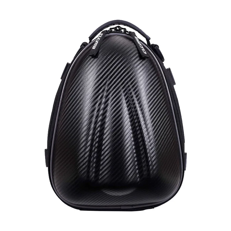 CUCYMA Motorcycle Tail Bag Hard Shell Water Resistant Rear Seat Bag Convertible Backpack Shoulder Bag for Touring