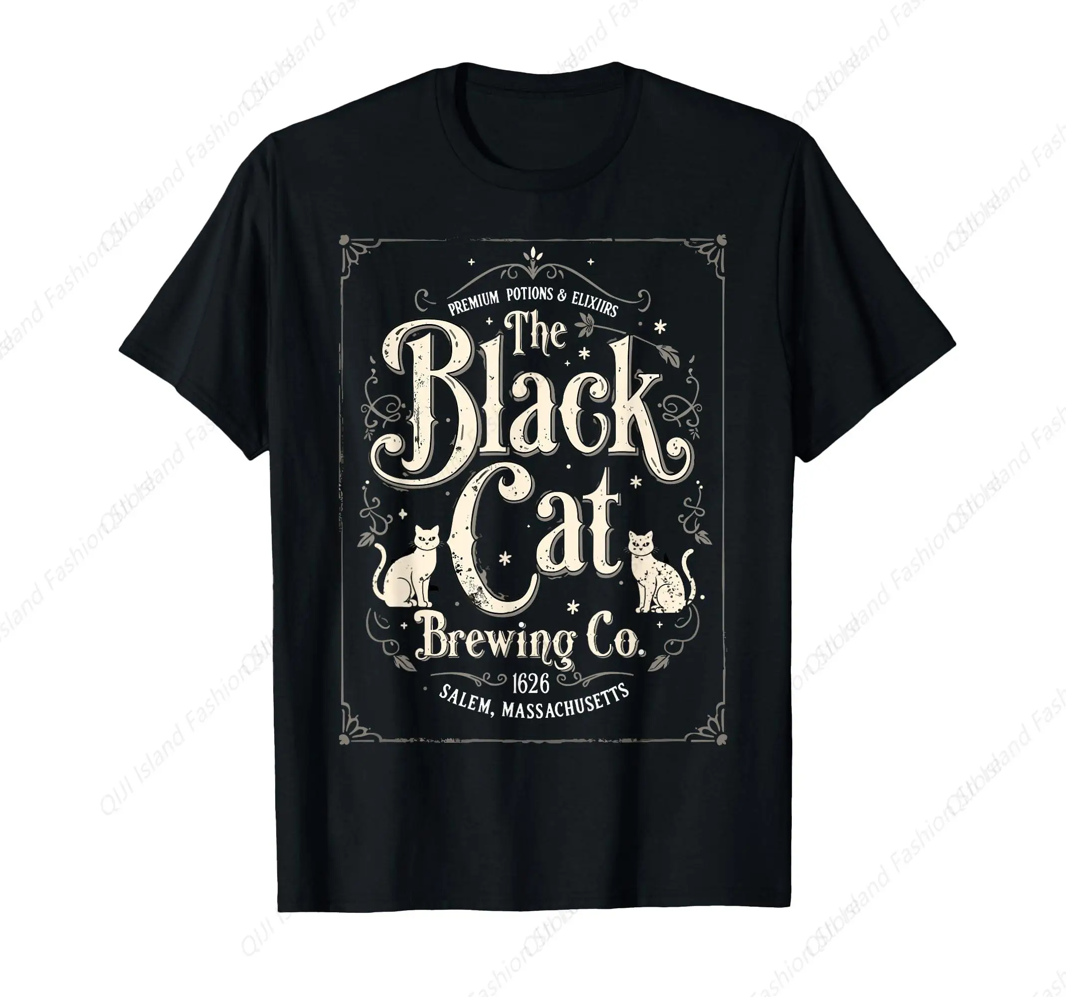 

The Black Salem Halloween Cat Lover Cats Joke T-Shirt