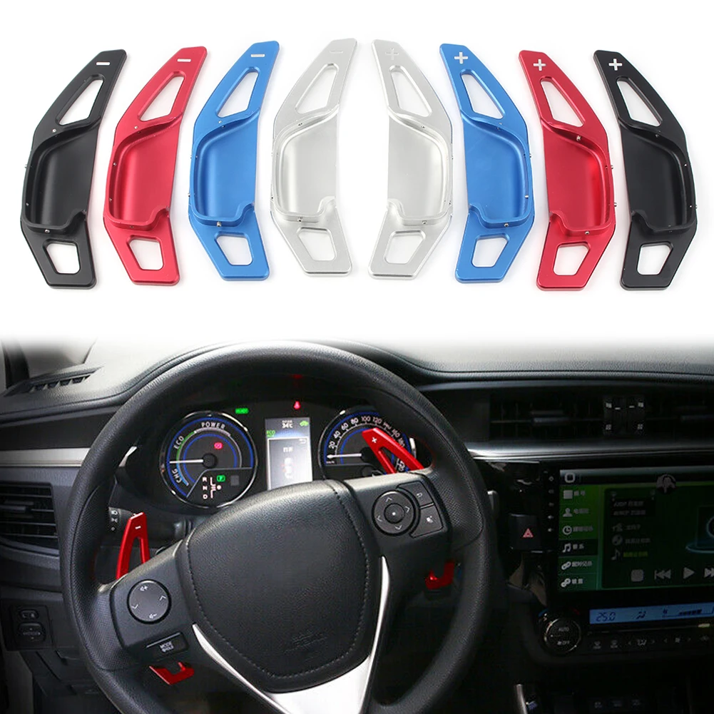 Car Shifters Gear Steering Wheel Extension Paddle For Toyota  RAV4 Camry Mark X 2013-2017 & Corolla 2013-2018 & Zelas 2011-2016