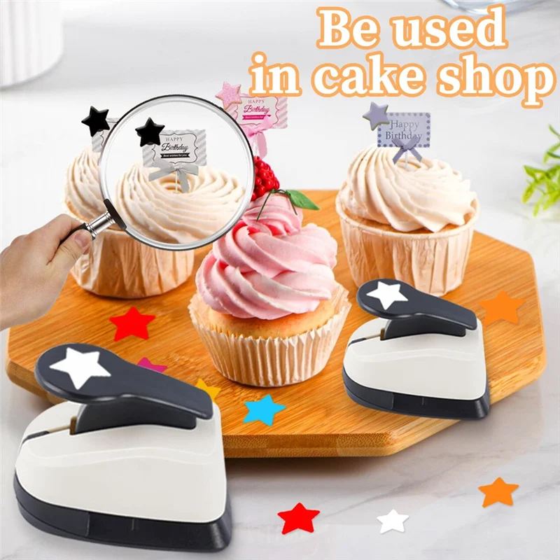 Upgraded 3Pcs Star Hole Punch, Star Punch, Star Paper Punch, Star Hole Puncher, Star Puncher For Crafts, Paper Punch For Craftin