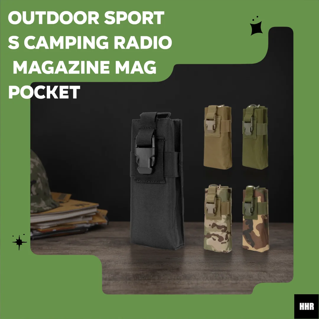 Tactical Molle Radio Walkie Talkie Pouch Waist Bag Holder Pocket Outdoor Sports Camping Radio Magazine Mag Pocket