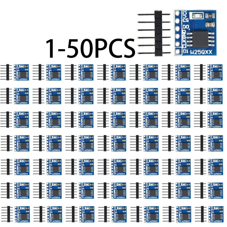 Módulo de Almacenamiento FLASH de gran capacidad, interfaz SPI, código BV FV STM32, W25Q32, W25Q64, W25Q128