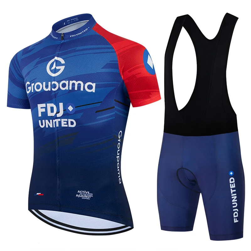 FDJ Mtb Cycling Clothing Men Cycling Jersey 2026 Cycling Racing Top Cycling Clothes Shirt Maillot Summer Triathlon Bicycle