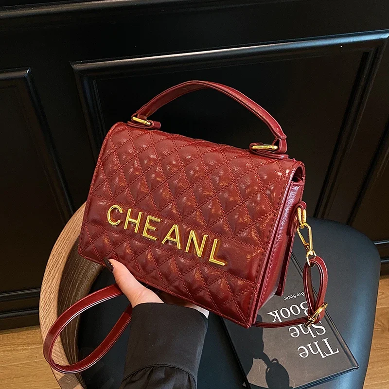 

​ Женская сумка через плечо в дизайнерском стиле 2025, элегантный кошелек с квадратной цепочкой, роскошная мини-сумка на плечо, шикарная и стильная ​