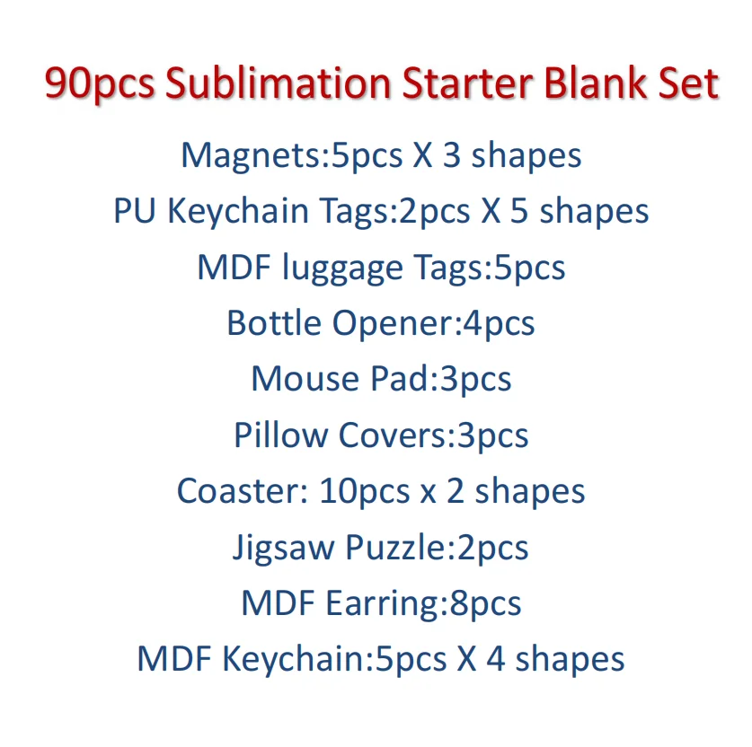 90pcs  Sublimation Blank Start - Coaster Sublimation Blank incelemesi ve fiyatı