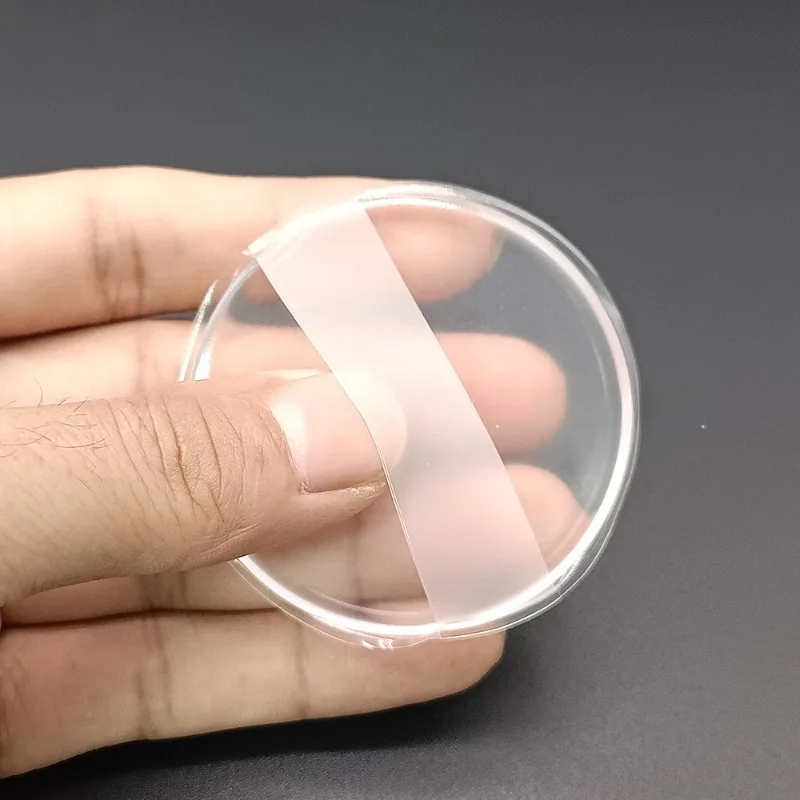 부드러운 실리콘 젤 파우더 퍼프 투명 젤리 뷰티 스펀지 리퀴드 파운데이션용 밀가루 메이크업 도구 액세서리