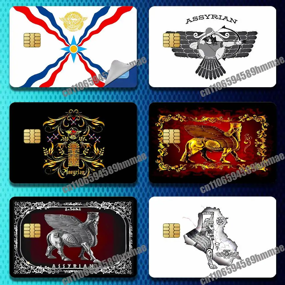 

For Assyria Assyrian national emblem Sticker Paper Skin ID Bank Credit Metro Self-adhesive Card Cover Decoration