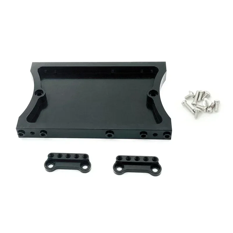 Um conjunto de peças de metal suporte amortecedor e feixe traseiro de metal para carro rc para modelo mn d90 d91 d96 mn98 99s