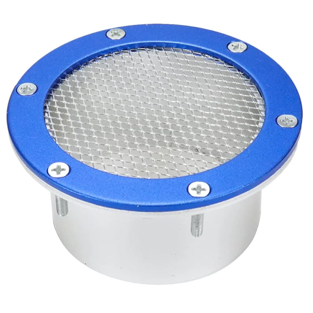 

3 Inch Bumper Intake Air Duct Vent Racing Car Mesh Grille Inlet Cover All-Metal Trim Hood Scoop Accessory for Car Modification