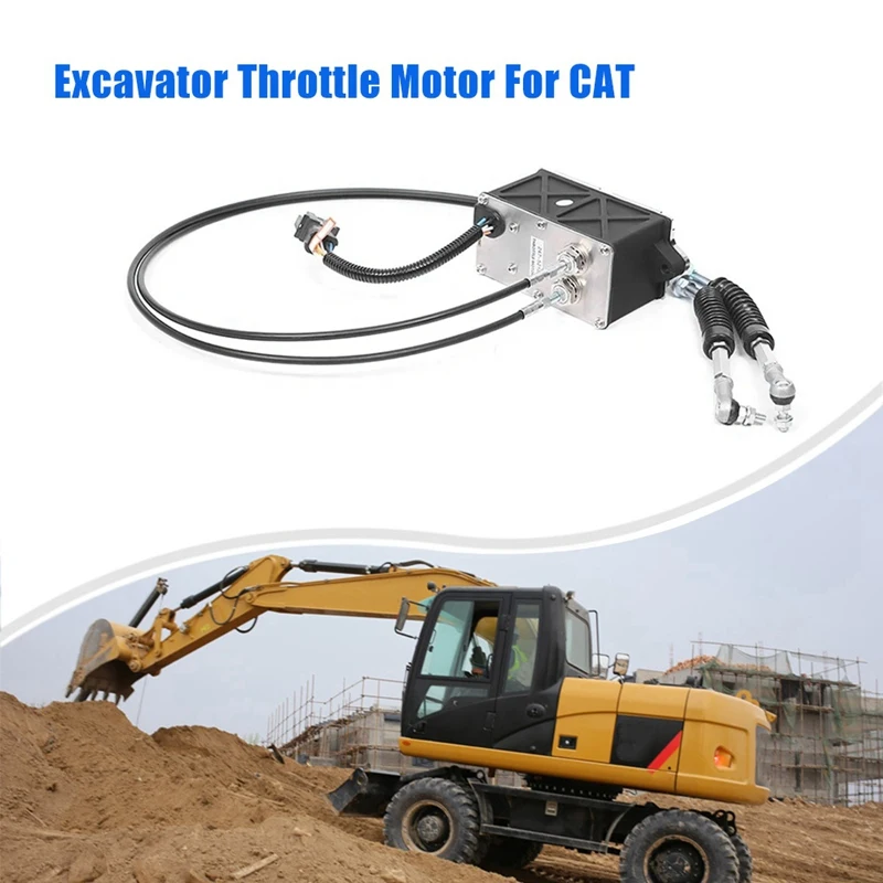 

1 PCS Excavator Throttle Motor 7 Pins Square Plug ABS+Metal For CAT 320C E320C 227-7672 247-5212 2475212 2277672