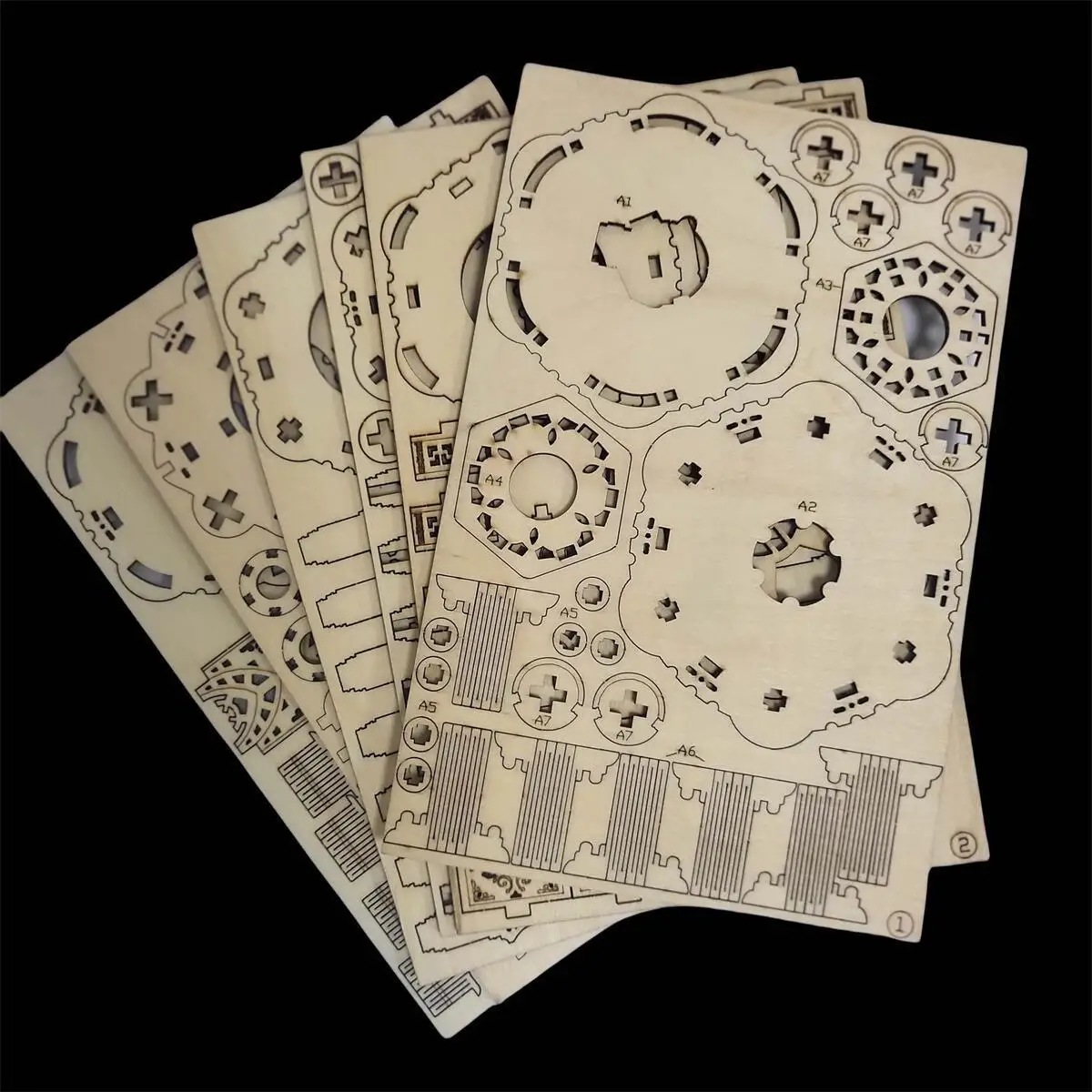 

Ретро-лампа в стиле Тан, сделай сам, подарок ручной работы, модель-украшение, объемный конструктор для сборки