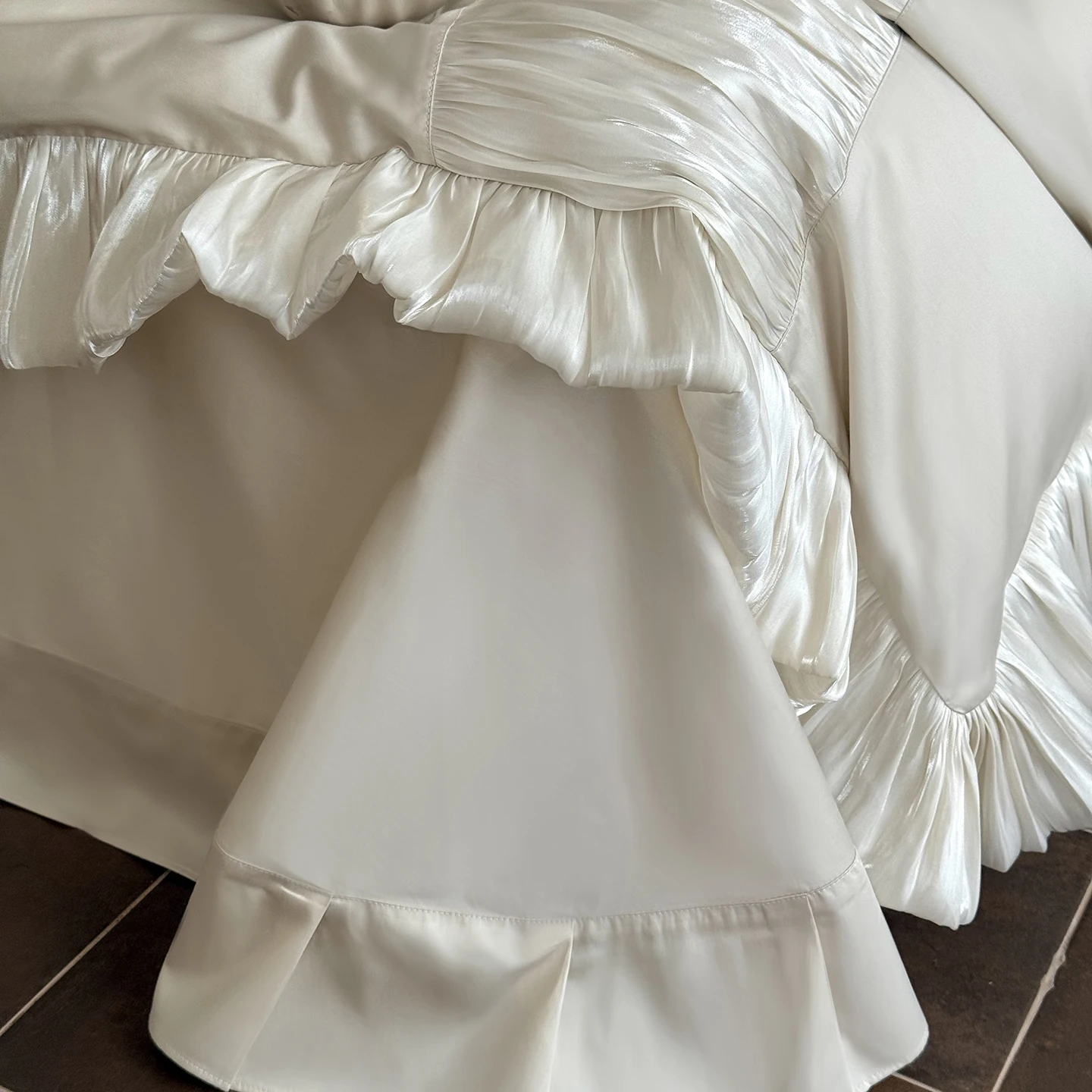 Svetanya Satin Egyptian Cotton Bedding Sets Bed Linens Pillowcase Sheet Duvet Cover Underwear