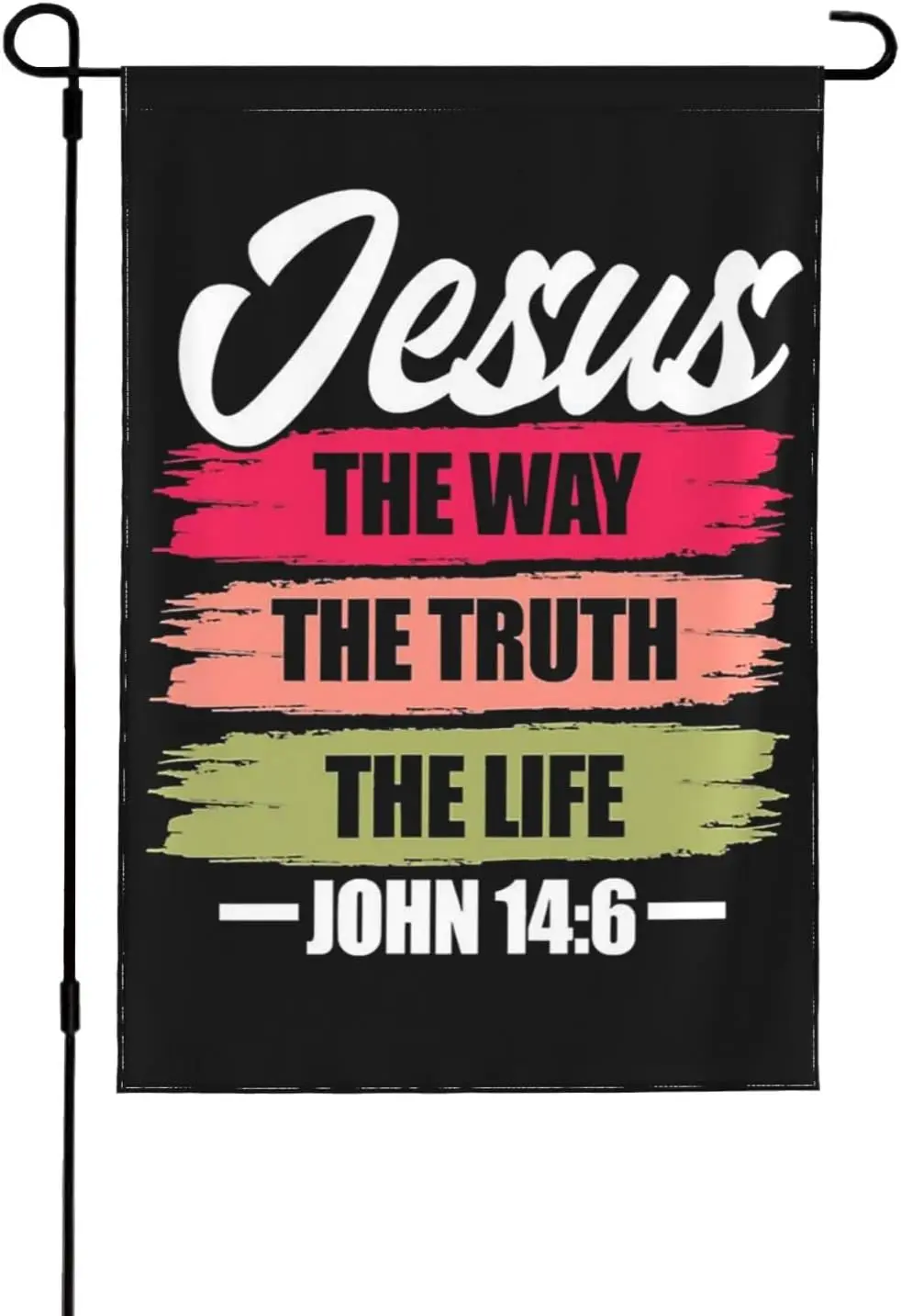 12x18 Jesus Garden Flag Jesus The Way, Truth, Life Flag Jesus Yard Flag Jesus House Flag Yard Sign IIX WZZ