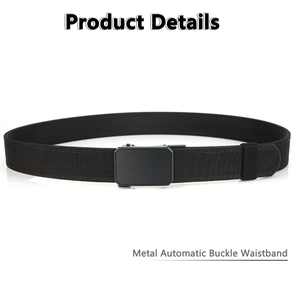 TUSHI New Hard Tactical Belt for Men 1100D Nylon Sturdy Metal Buckle Gun Belt Military Belt Outdoor Girdle IPSC Accessories Male