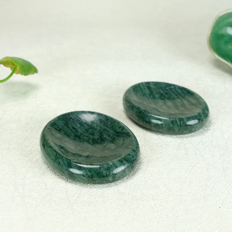 Natural Tibetano Jade Medicina Wang Shi Massagem Pente Handebol Olho Máscara Massagem Instrumento Raspagem Board