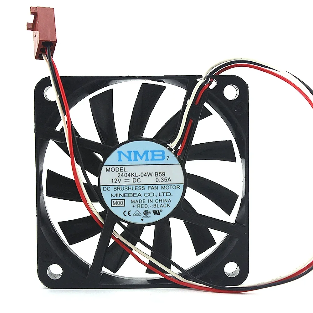 Original 2404KL-04W-B59 12V 0.35A 60 * 60 * 10MM three-line large air volume cooling fan