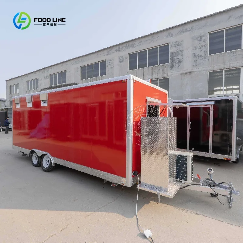 Reboque de comida personalizado de 18 pés EUA DOT Fast Food Concession Catering Preço de fábrica totalmente equipado