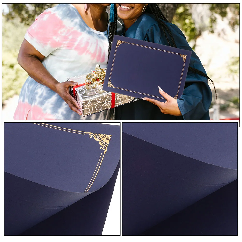 

5 Pcs Greeting Card Cover Certificate Holders Bulk Paper Award Folders Covers Graduation Envelope