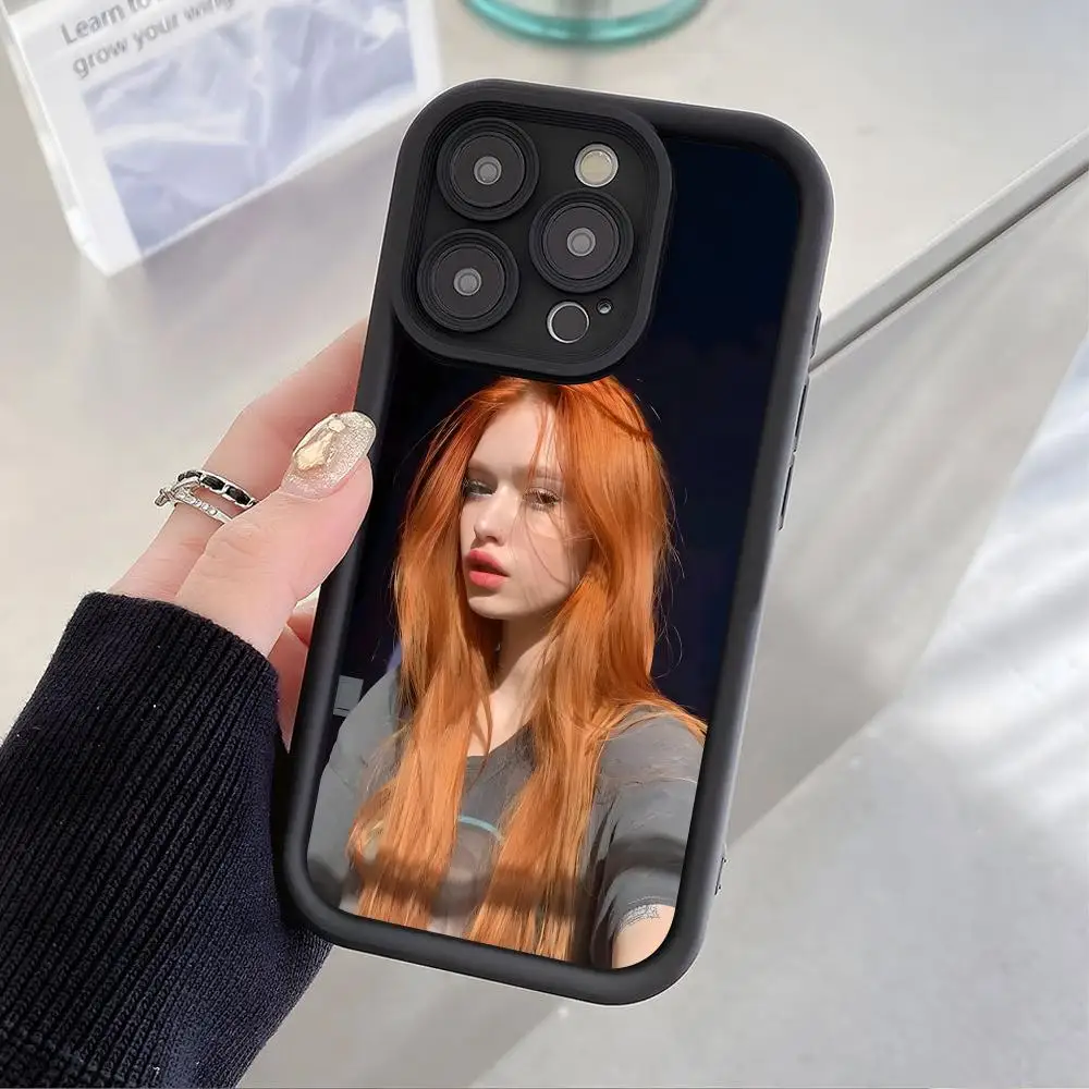 Angelina Michelle Mobile Cell Phone Case for iPhone 17 16 15 14 13 12 11 Air Pro Max Plus Thicken TPU Colorful Cover Pretty