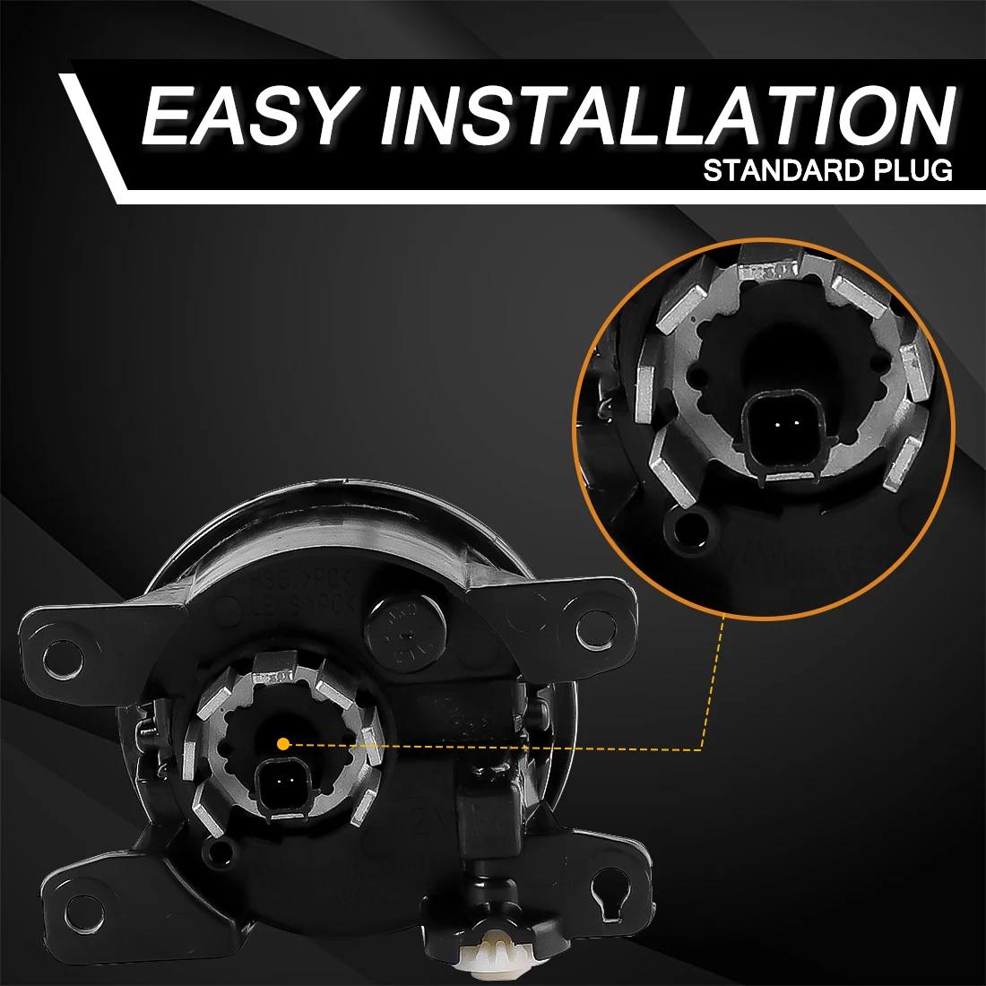 LED Fog Lamp Upgrade Kit For Mitsubishi Triton L200 2023 2024 Front Fog Driving Light Daytime Running Light with Wiring Harness - view 5