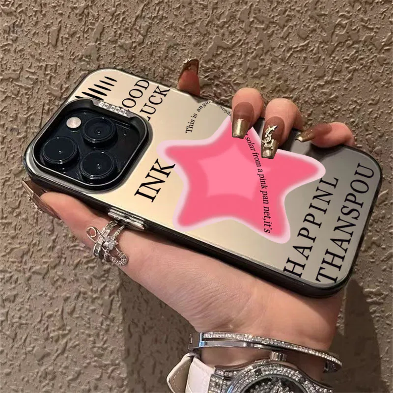 Cool Pink Five-Pointed Star Case for Samsung Galaxy A15 A35 A55 A14 A34 A54 A33 A53 A52S 5G S24 Ultra S23 S21 FE S22 Plus Cover