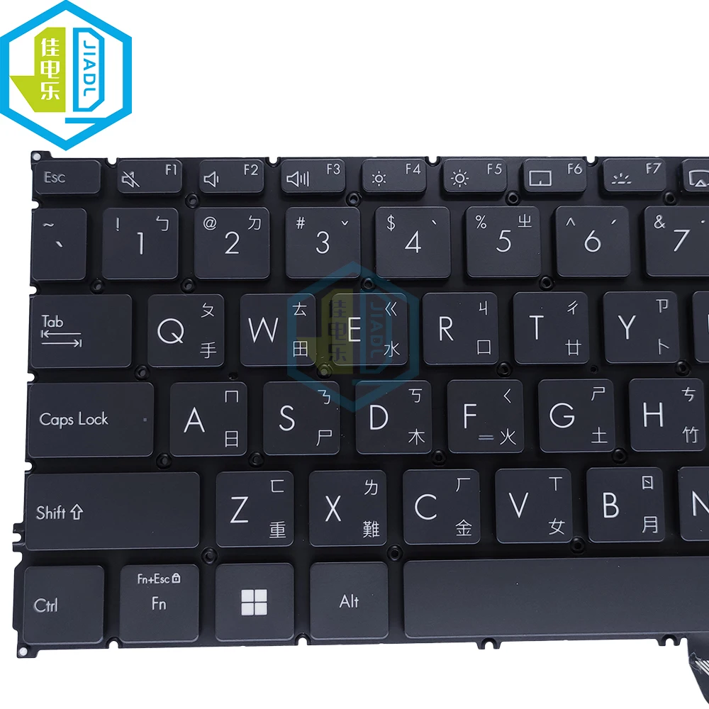 Imagem -06 - Tw-teclado Retroiluminado para Asus Teclado Espanhol tw Espanha Francês Azerty Ux3402 Zenbook 14 Ux3402za0442e Ux3402va Notebook