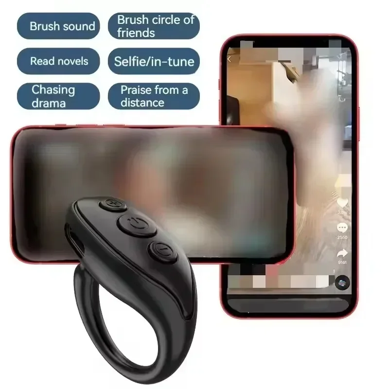 

YP Portable Fingertip Selfie Controller, Camera Video Page Flipping Controller, Wireless Bluetooth Fingertip Remote Control