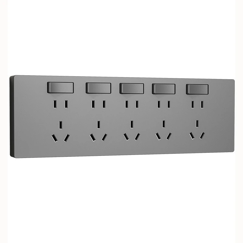 Expansion socket with switch Wall fixed extension socket Multifunctional cable-free expansion socket
