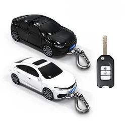 For Honda Civic Key Cover Car Model Key Protective Case Creative Personalized Gift Car Key Pack Buckle Accessories Key Cover