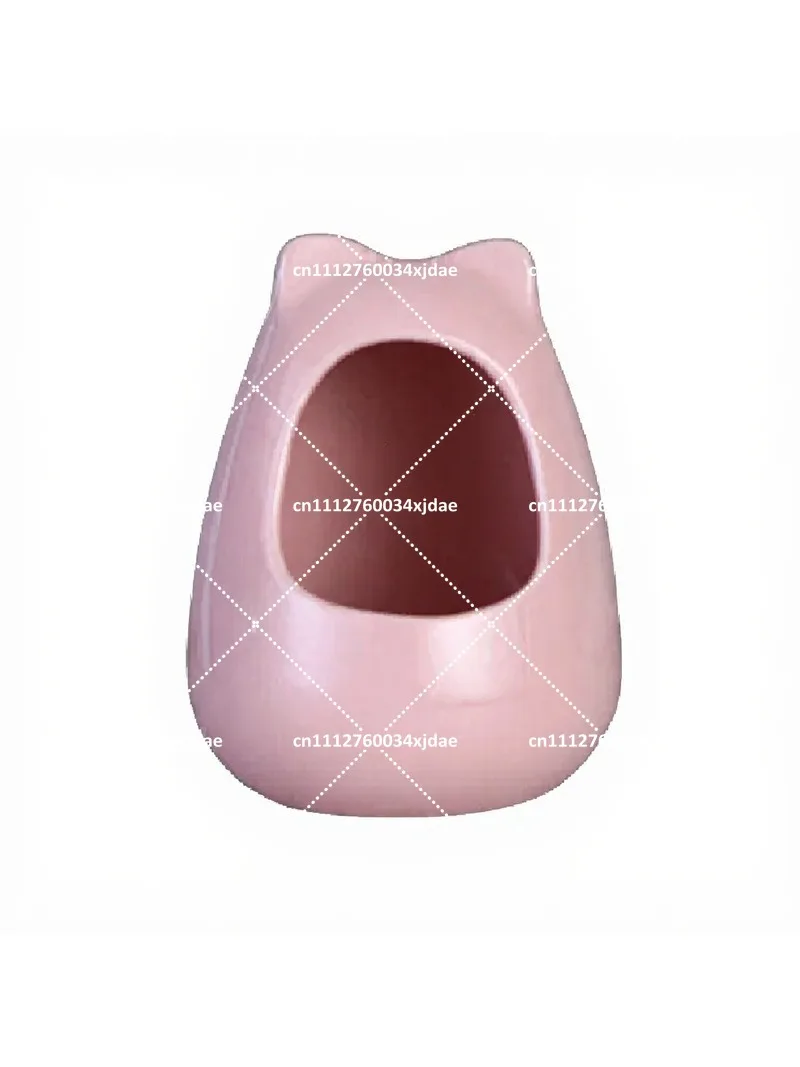 Small Pet Ceramic Cooling House for Hamsters, Squirrels, Gerbils, Summer Cool Resting Nest for Small Animals Habitat