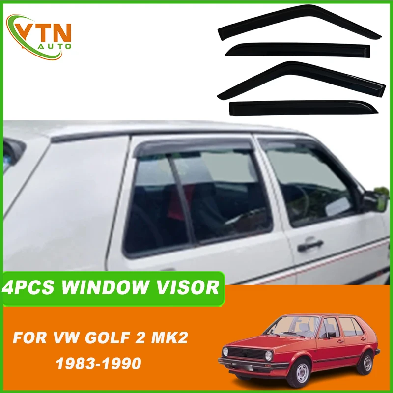 

For VW Golf 2 MK2 1983 1984 1985 1986 1987 1988 1989 1990 Car Window Visor Weather Shield Vent Sun Shield Door Visor