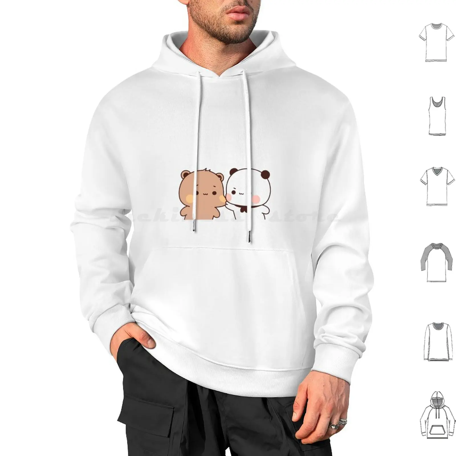 Bubu Dudu Hoodie cotton Long Sleeve Bubu Dudu Panda Love Bear Couple Cute Love Bubu Bubu Dudu Bubu And Dudu Cute Panda