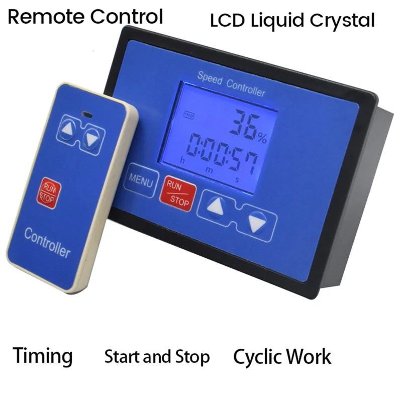 

LUCK-LCD умный цифровой дисплей тахометр регулируемый 30A ШИМ регулятор скорости двигателя постоянного тока синхронизация пульт дистанционного управления 12 В 24 В 36 В 48 В