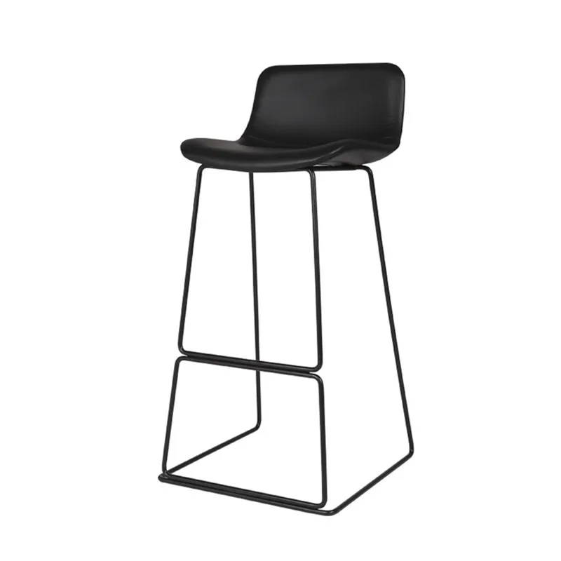 

Simple coffee chair, metal bar stool, factory high chair, retro dining chair