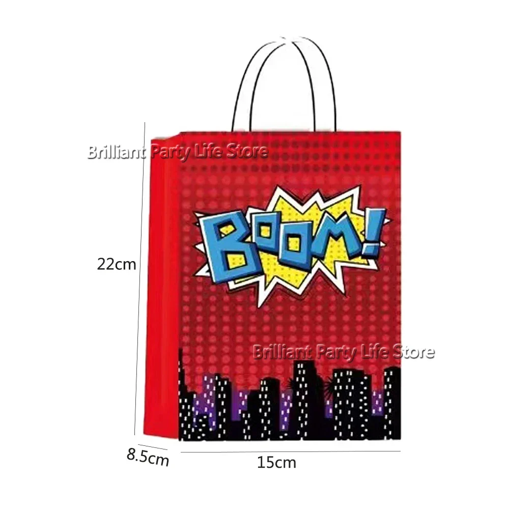 Super Hero Spidermen Gift Bags Kids Gift Party Activity Paper Boxes Avengers Candy Boxes Baby Shower Kid Birthday Supply