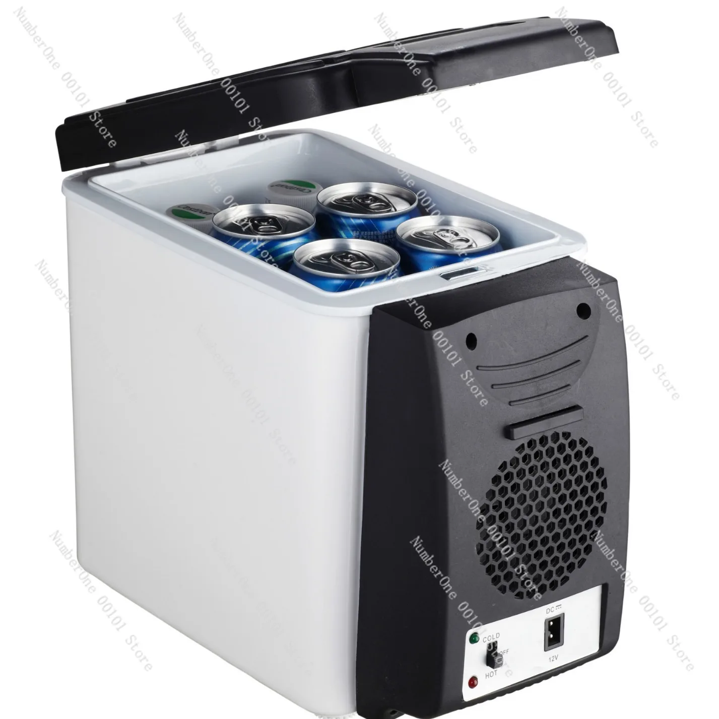 Car refrigerator 6 liters family car dual-purpose cold and hot box car refrigerator mini