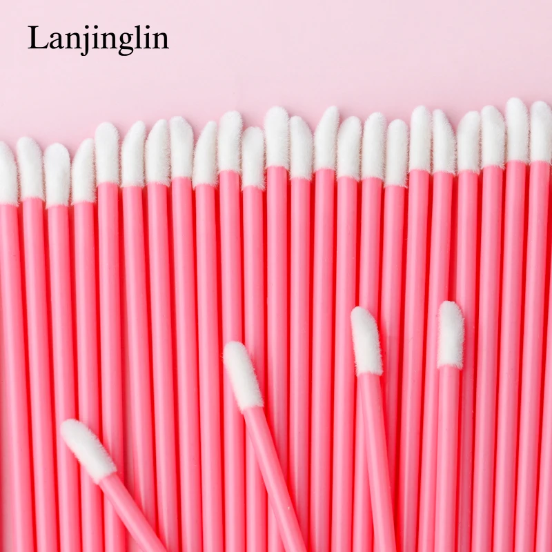 5/50/100pcs Diposable Lip Brush Makeup Mascara Wands Lipstick Micro Brushes Applicators Cleaner Brushes Makeup Tools maquillaje