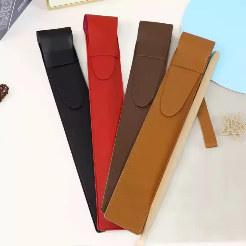 10pcs PU Leather Drumstick Bag Musical Instruments Wood Drum Sticks Protective Sleeve Case Holder 40.5*6.6CM