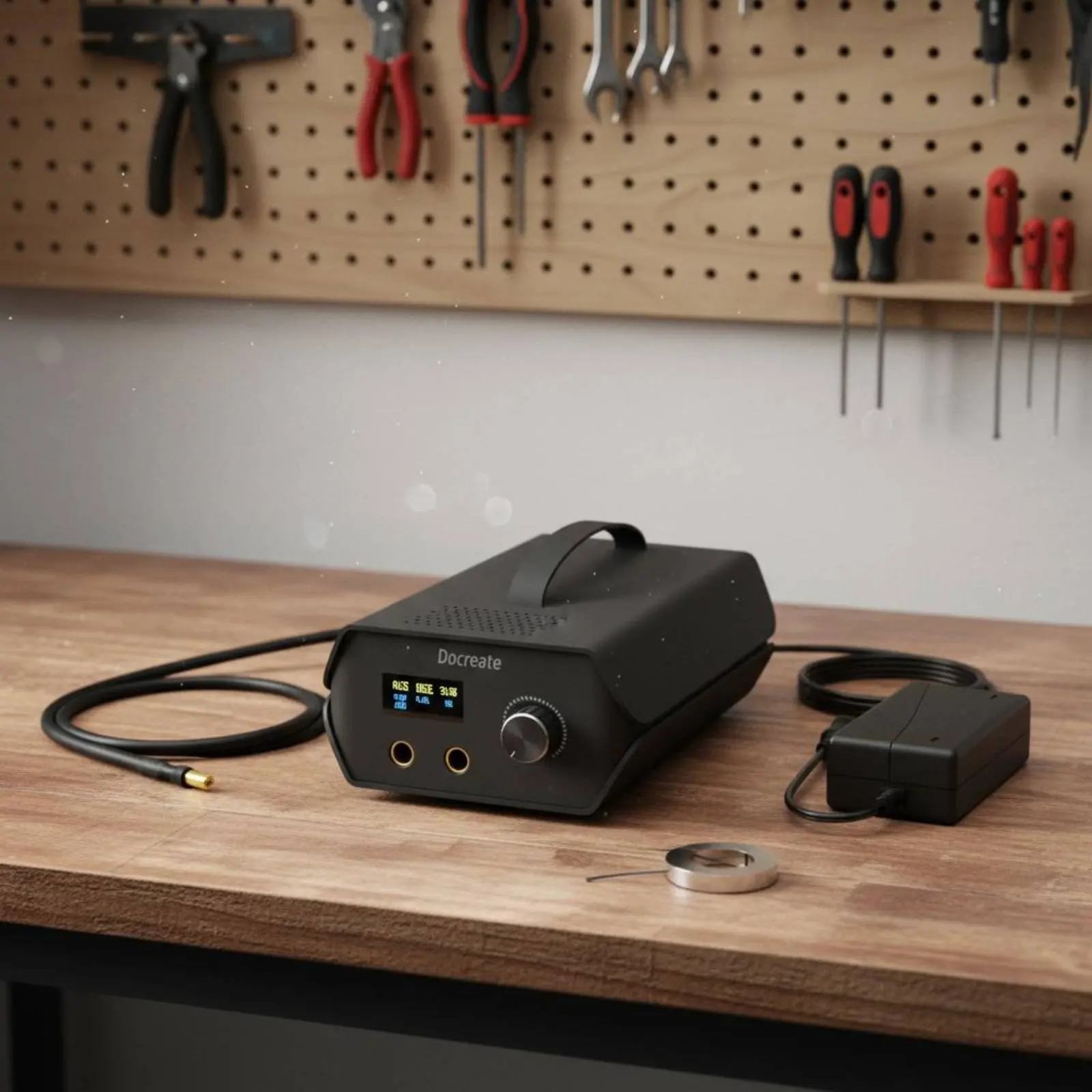 Nickel Strip Point Welder DIY Capacitor Point Welder Power Tool Digital Display LCD Screen for Workshop, Repair Bench