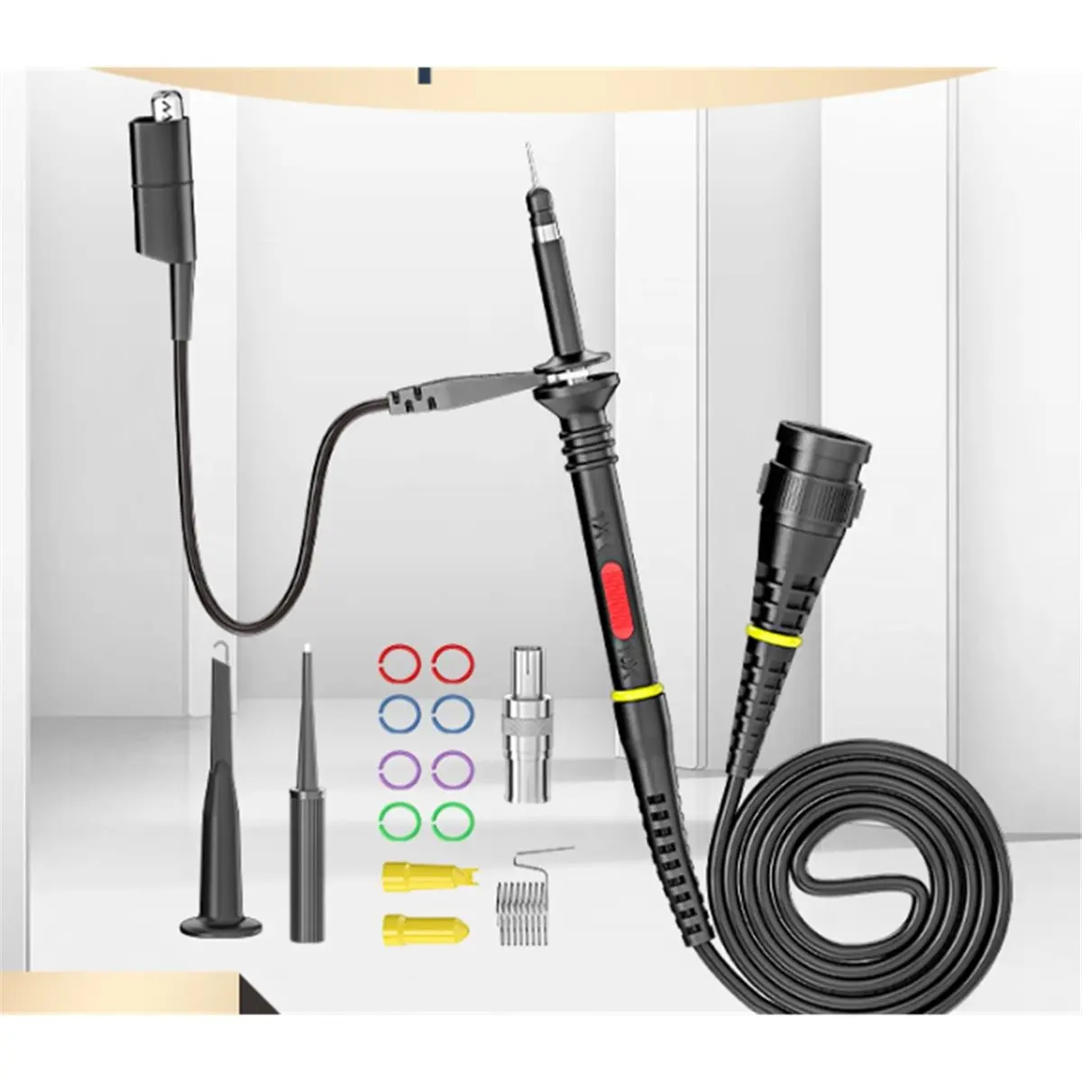 Digital Essentials P7300 300MHz Oscilloscope Probe BNC Protective Cap Safety BNC Plug Scope Probe X1/X10 DC-300MHz