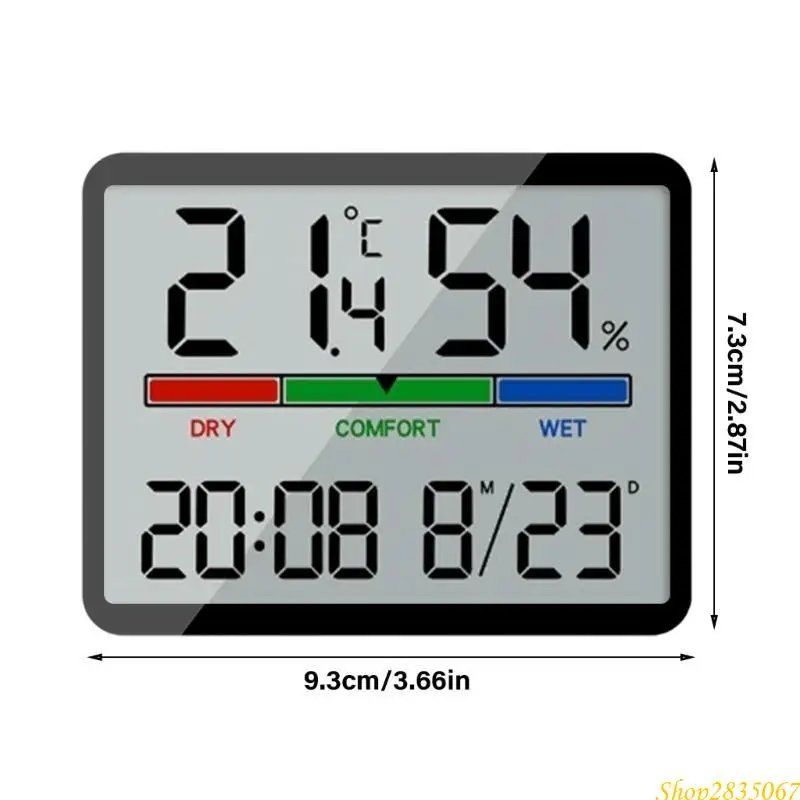 Termometri digitali del misuratore umidità temperatura Monitor per data per data per camera da