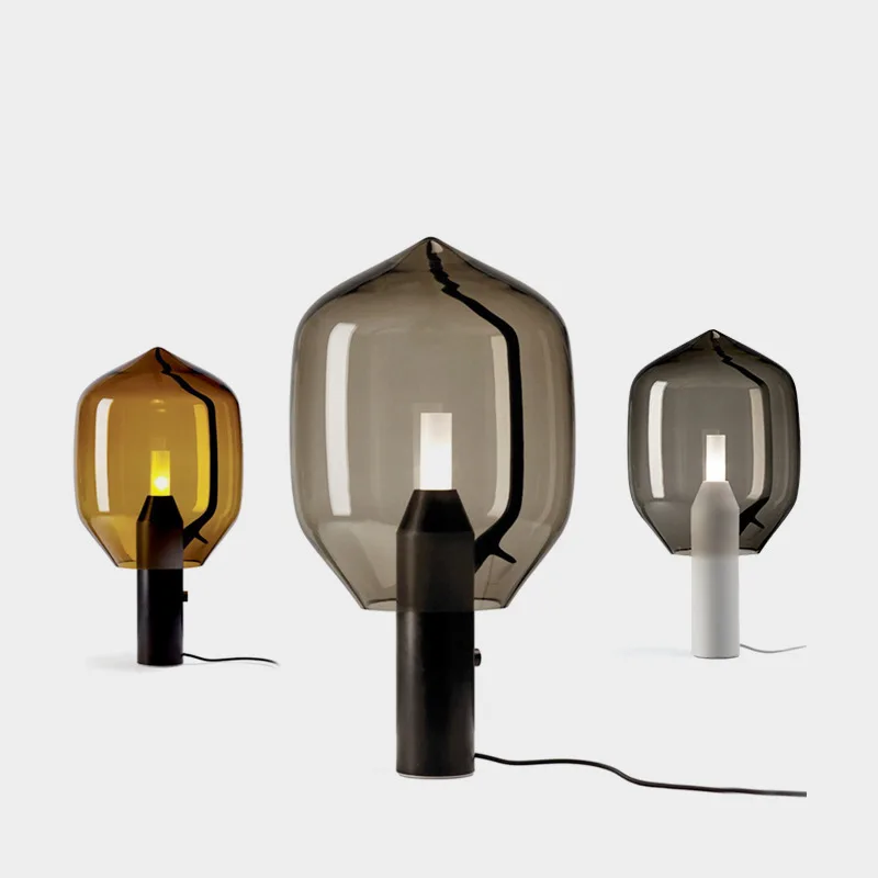 Postmodern Creative Iron Floor Lamps Living Room Bedroom Desk Lights Wine Bottle Glass Tea Table Designer Bedsides Kitchen Cafes