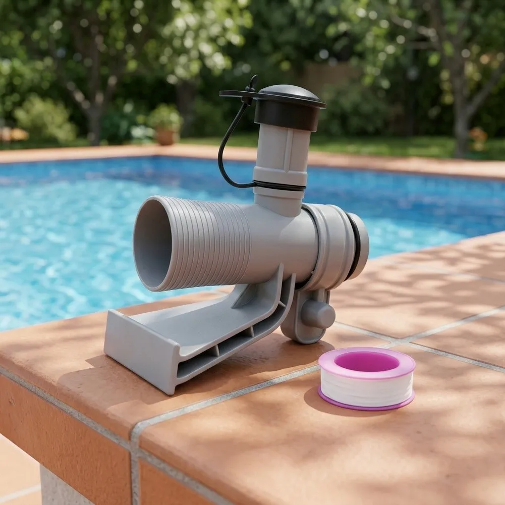 For 1500 GPH Pump Swimming Pool Bracket Air Jet Valve Set For Pool Water Circulation As Shown Pool Pipe Holder Set