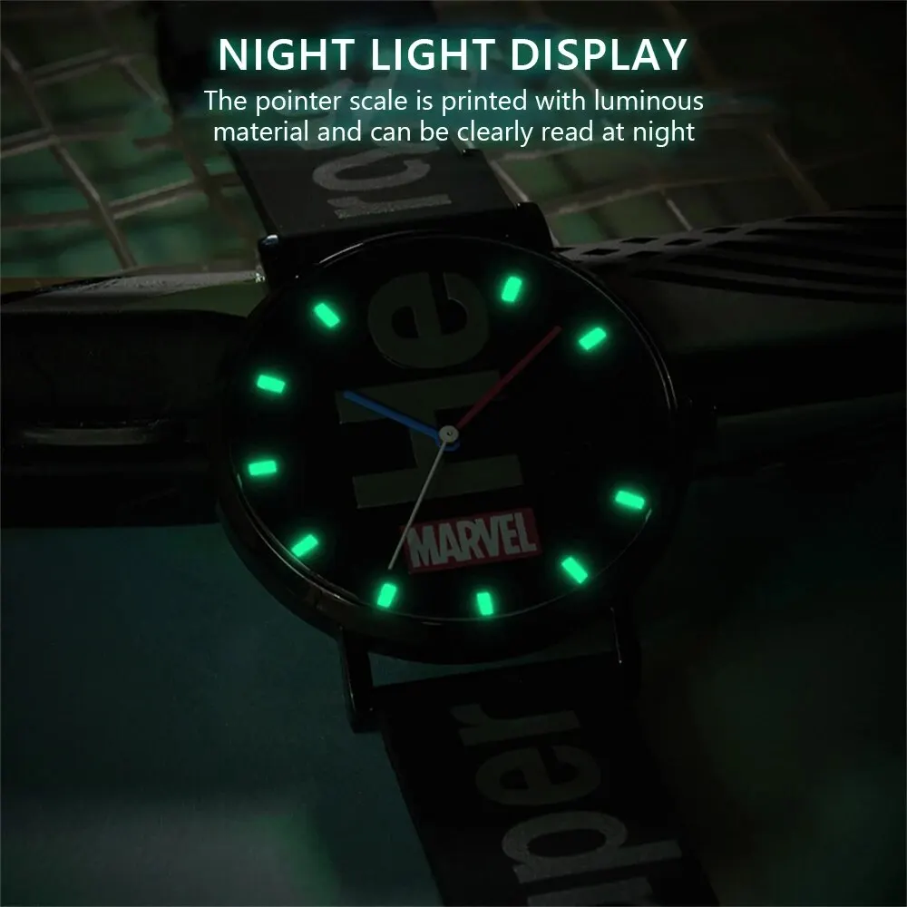 Marvel Men\'s Watches Waterproof Famous Wrist Watch for Men Luminous Quartz Watch Sport Wathes Men\'s Clock Reloj Hombre