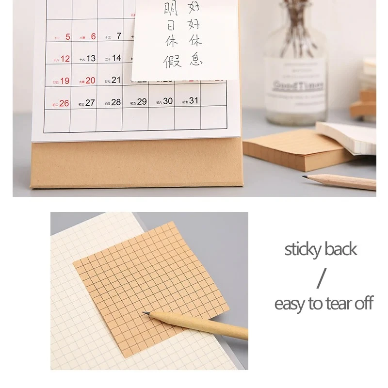 80 Sheets Sticky Notes Stationery Stickers Office Bookmark Daily Planning Tips School Supplies Notebook
