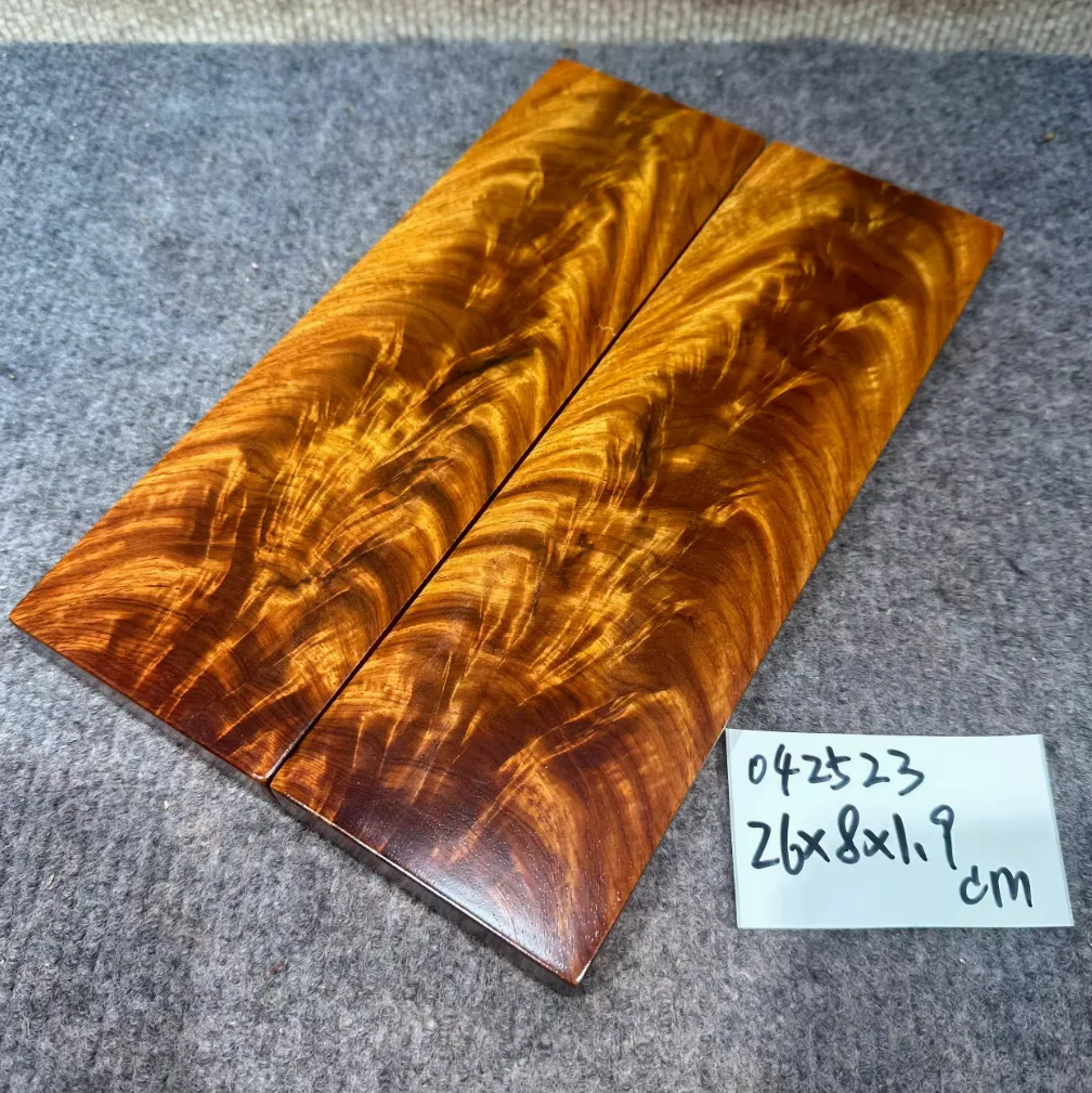 Burma padauk Premium water ripple wood  1 pair for sale DIY Wooden Carving Crafts Wooden Materials