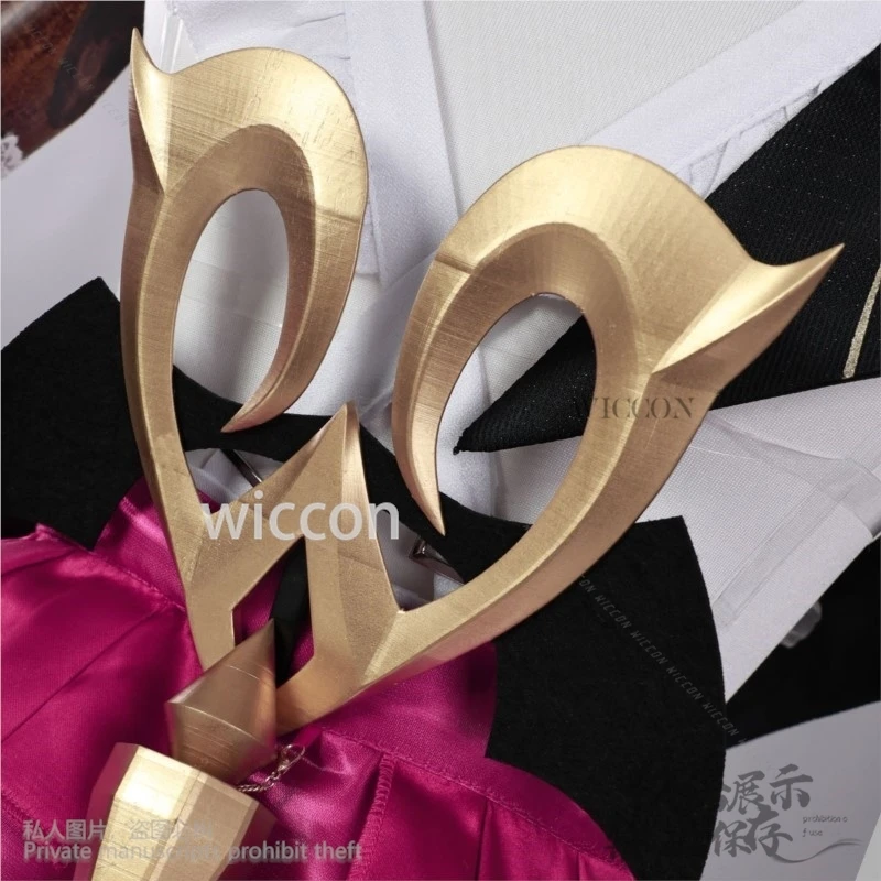 Escoffier cosplay anime jogo genshin impacto traje uniforme do chef rosa quente bolo vestido bonito kawaii lolita perucas adereços personalizados