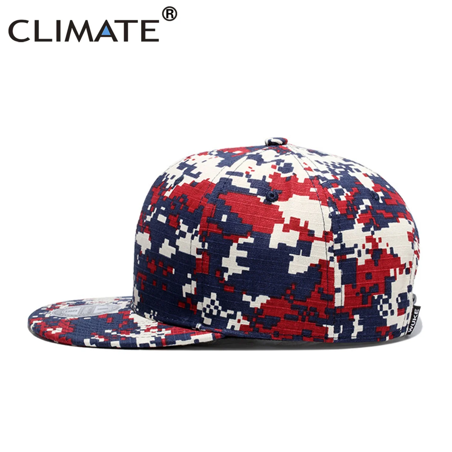 CLIMATE Camouflage Hip Hop Snapback Cap Street Dancer Cap Hat New Cool Youth Rapper Streetwear Hip Hop Cap Hat for Youth Men